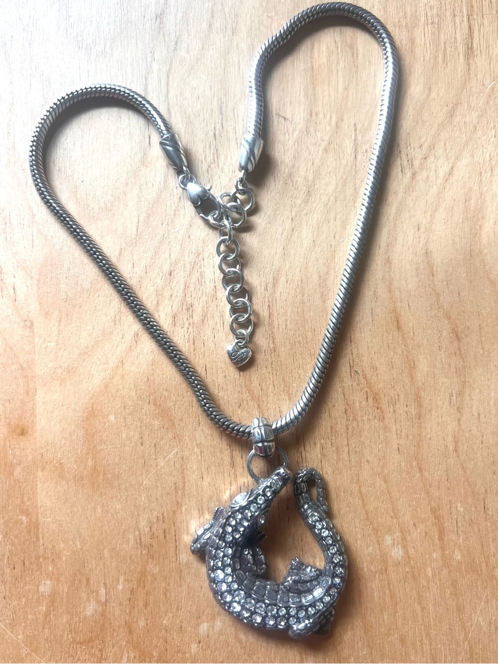 Brighton Studded Alligator Pendant Necklace